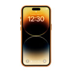Mystspider Genuine Leather Case for iPhone 15 Pro Max - Orange - Image 3