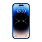 Mystspider for iPhone 15 Pro Max Leather Wrapped Case - Blue - Image 3