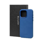 Mystspider for iPhone 15 Pro Max Leather Wrapped Case - Blue - Image 5